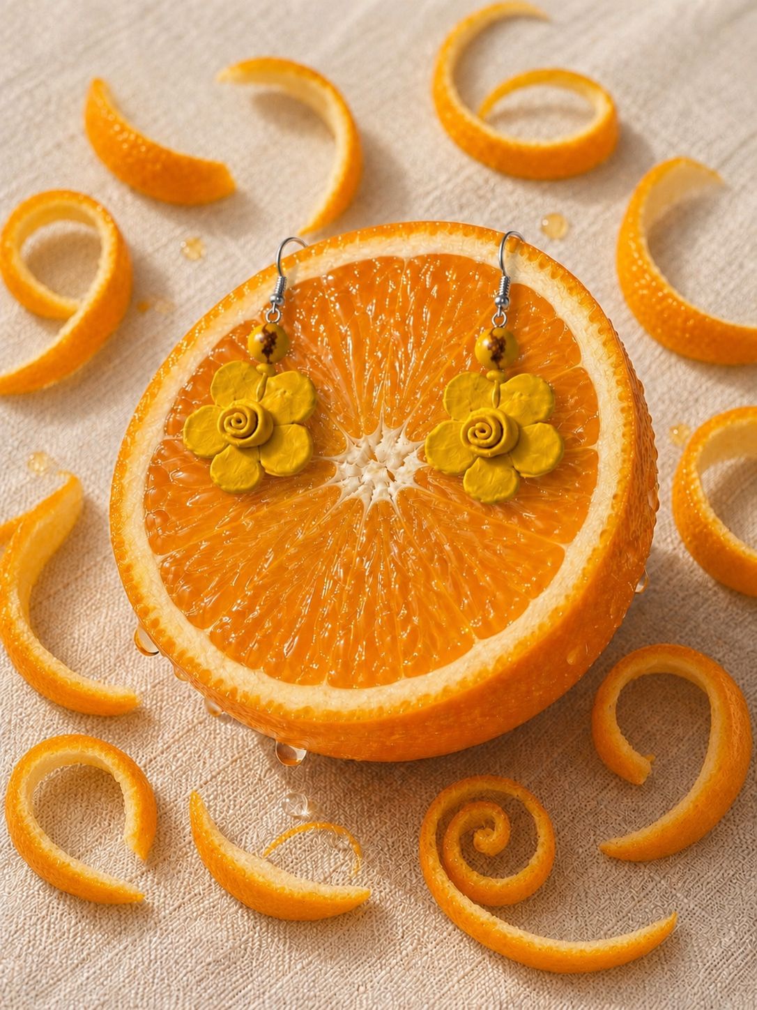 Collar de Cafe y Naranja